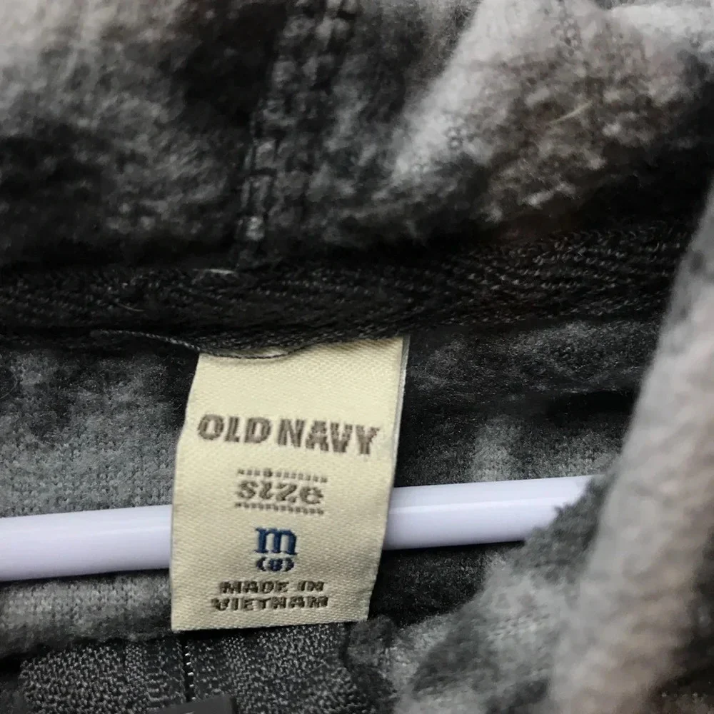 Old Navy Girls Size Medium Cheetah Pattern Grey Hoodie